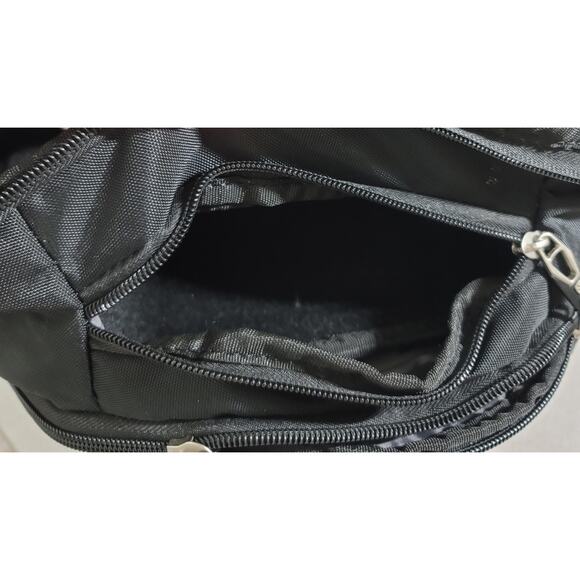 Swiss Gear Black Laptop Backpack 6 Full Zipper Pockets Lightweight Airflow - Picture 3 of 11